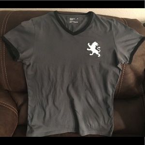 Express gray big lion medium short sleeve t shirt